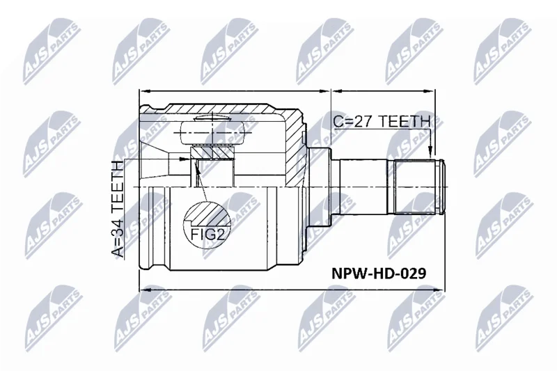 Komplet sklepov, pogonska gred NTY NPW-HD-029