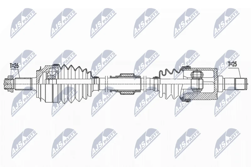 Drive Shaft NTY NPW-HD-092