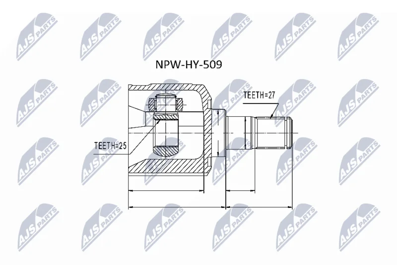 Komplet sklepov, pogonska gred NTY NPW-HY-509