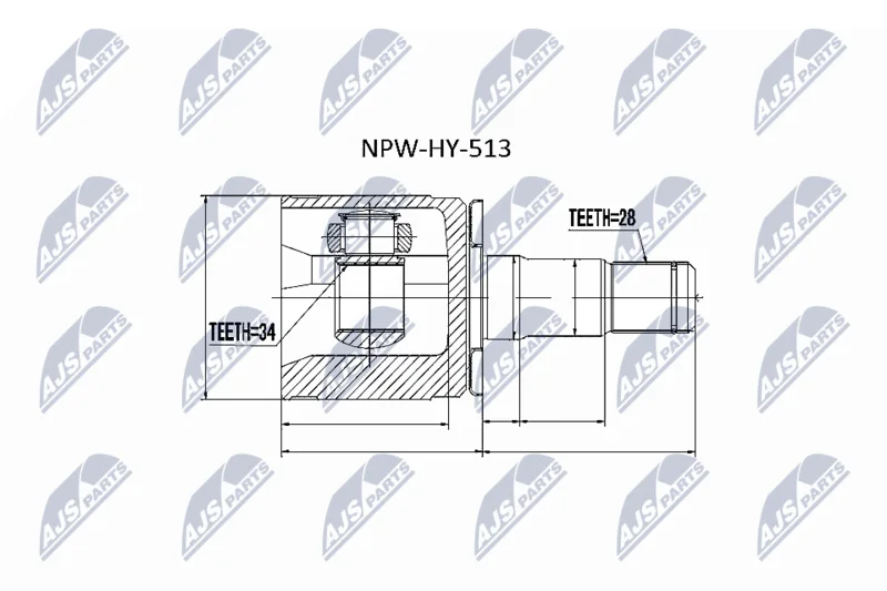 Komplet sklepov, pogonska gred NTY NPW-HY-513