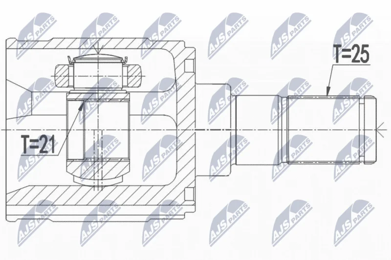 Komplet sklepov, pogonska gred NTY NPW-HY-554
