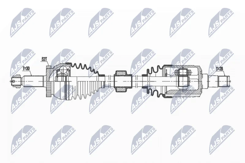 Drive Shaft NTY NPW-HY-625