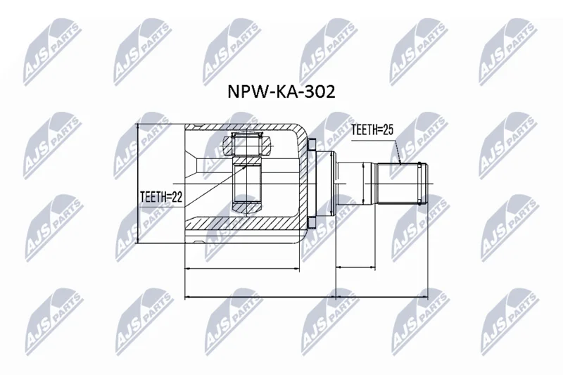Komplet sklepov, pogonska gred NTY NPW-KA-302