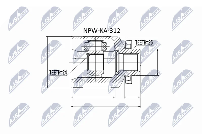 Komplet sklepov, pogonska gred NTY NPW-KA-312
