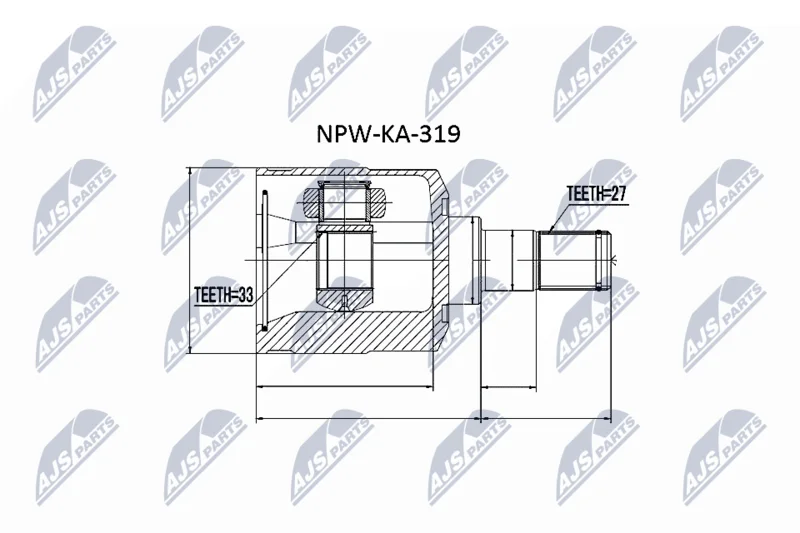 Komplet sklepov, pogonska gred NTY NPW-KA-319