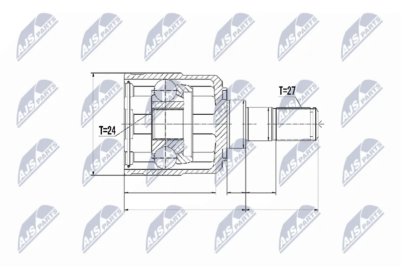 Komplet sklepov, pogonska gred NTY NPW-KA-328