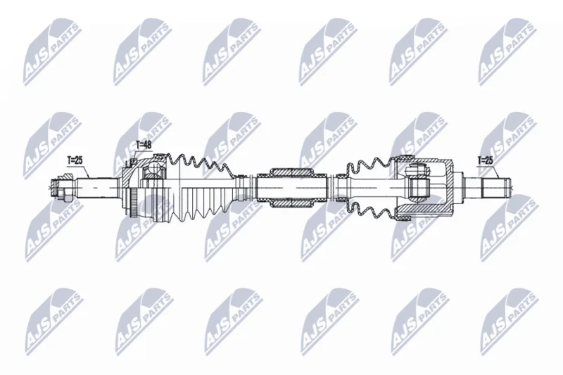 Drive Shaft NTY NPW-KA-382