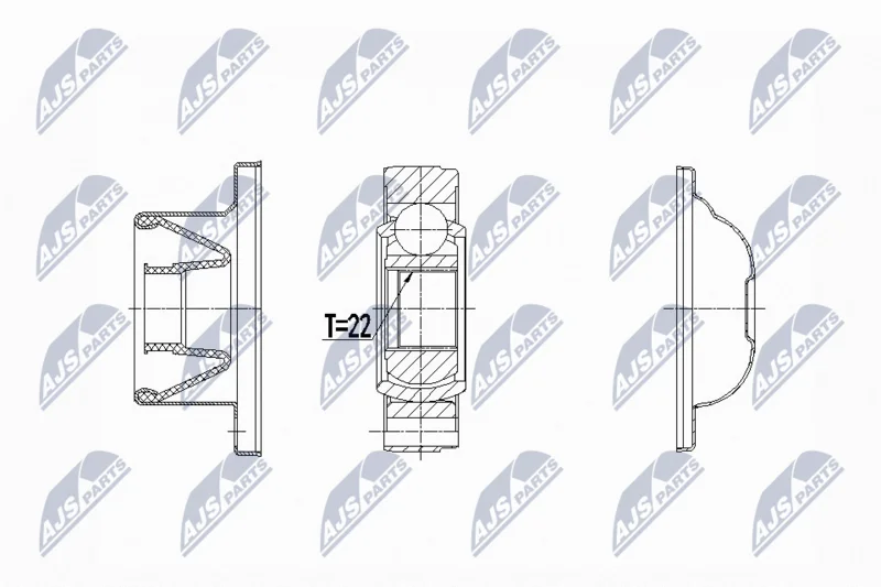 Komplet sklepov, pogonska gred NTY NPW-LR-020