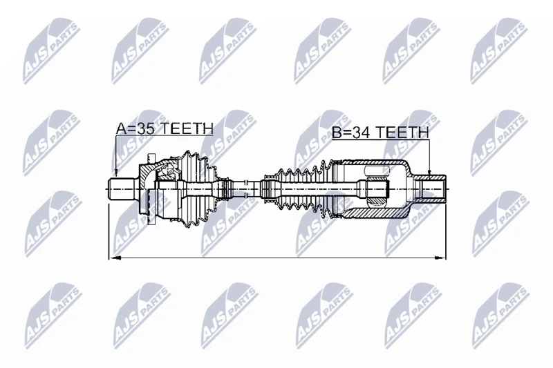 Drive Shaft NTY NPW-ME-026