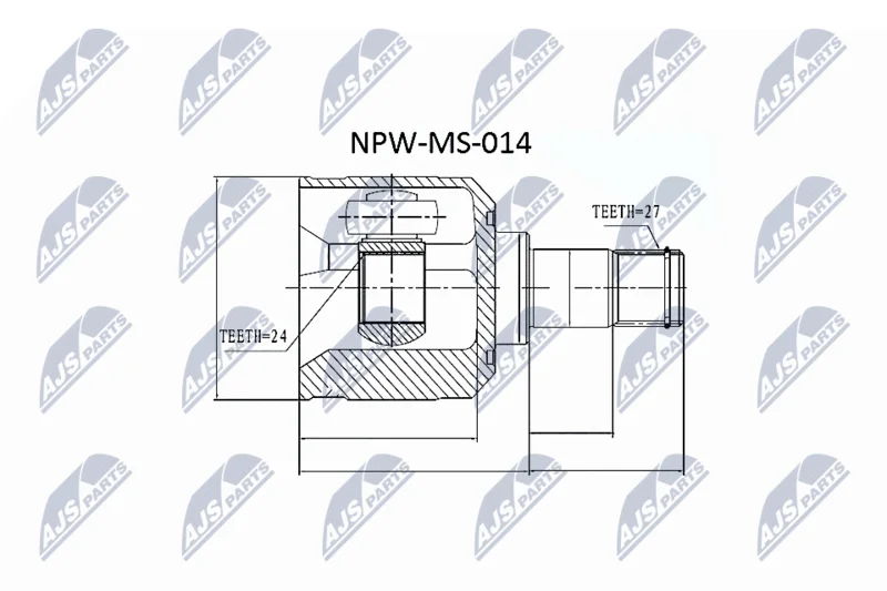 Komplet sklepov, pogonska gred NTY NPW-MS-014
