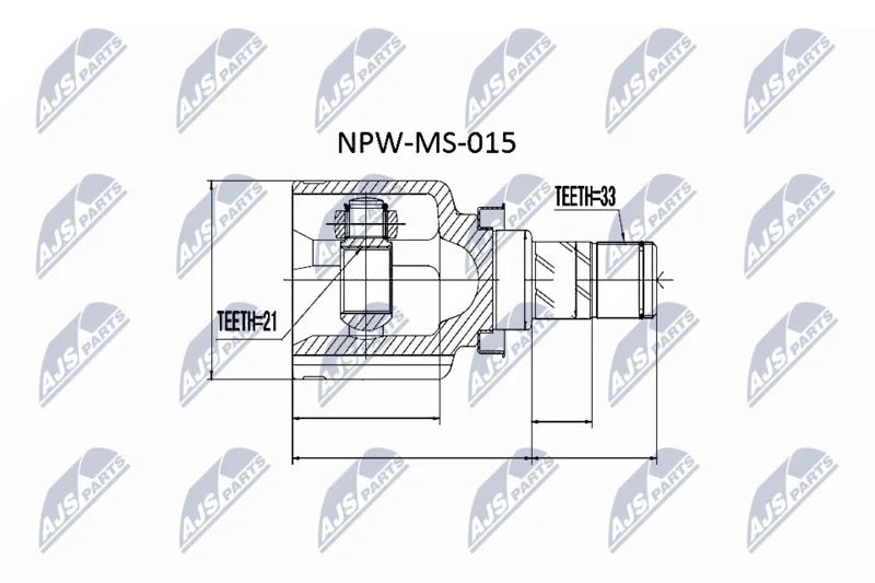 Komplet sklepov, pogonska gred NTY NPW-MS-015