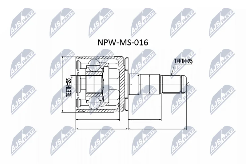 Komplet sklepov, pogonska gred NTY NPW-MS-016