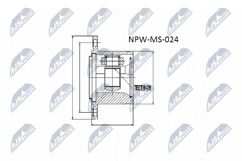 Komplet sklepov, pogonska gred NTY NPW-MS-024