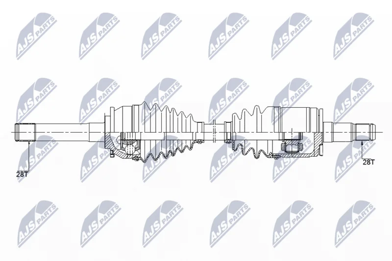 Drive Shaft NTY NPW-MS-059
