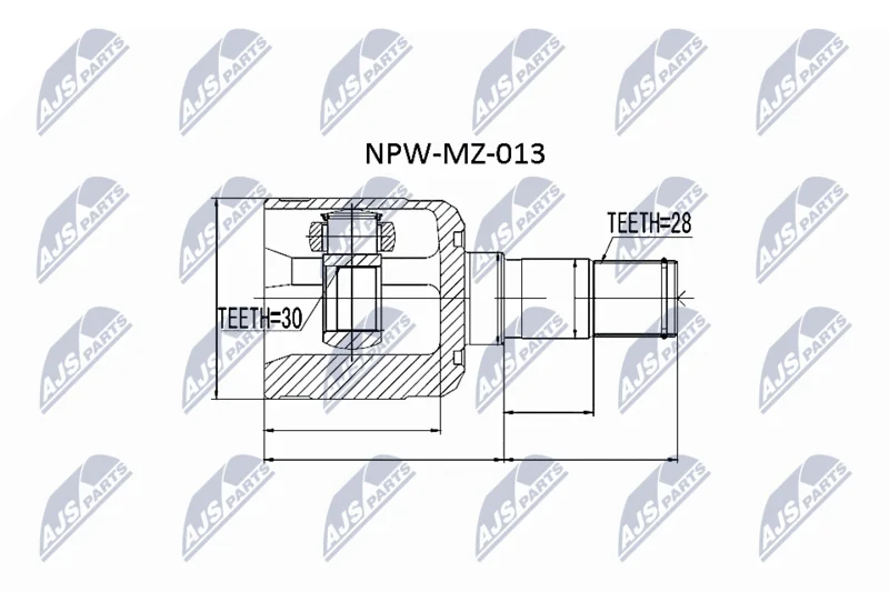 Komplet sklepov, pogonska gred NTY NPW-MZ-013