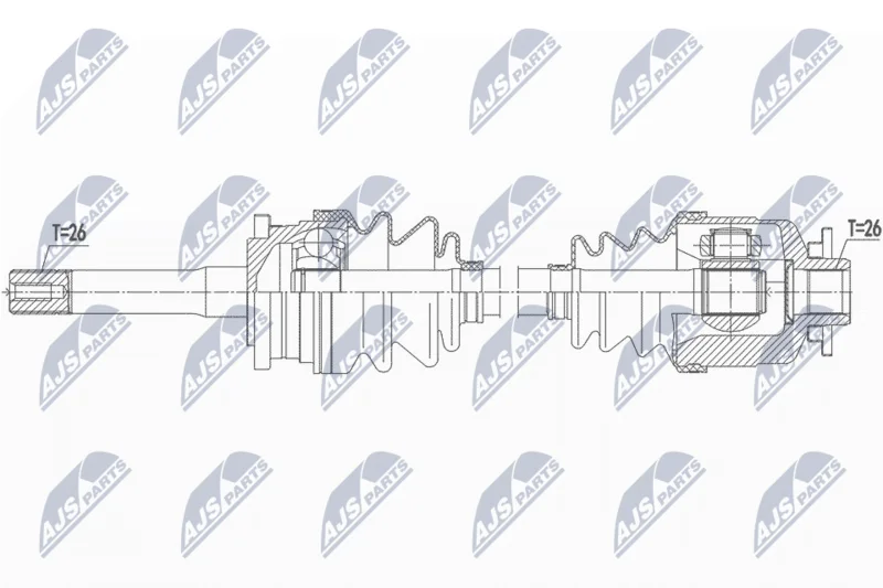 Drive Shaft NTY NPW-MZ-068