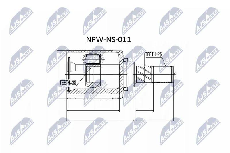 Komplet sklepov, pogonska gred NTY NPW-NS-011