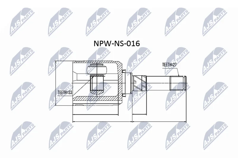 Komplet sklepov, pogonska gred NTY NPW-NS-016