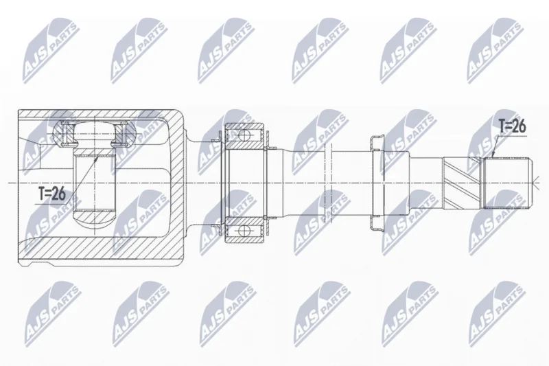 Drive Shaft NTY NPW-NS-075