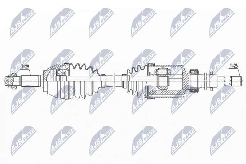 Drive Shaft NTY NPW-NS-092