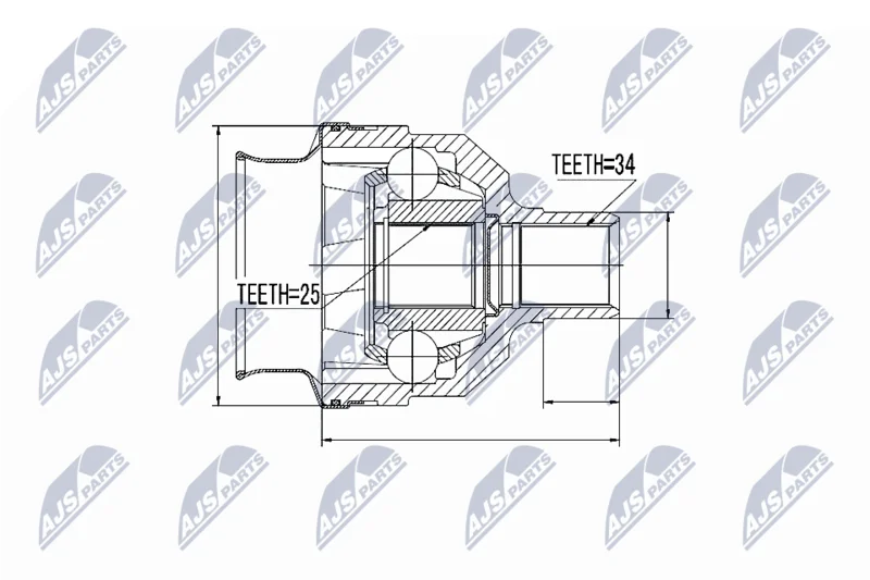 Komplet sklepov, pogonska gred NTY NPW-PL-025