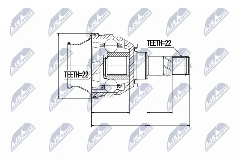 Komplet sklepov, pogonska gred NTY NPW-PL-026