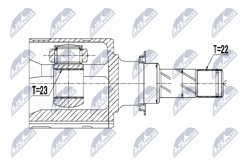 Komplet sklepov, pogonska gred NTY NPW-PL-045
