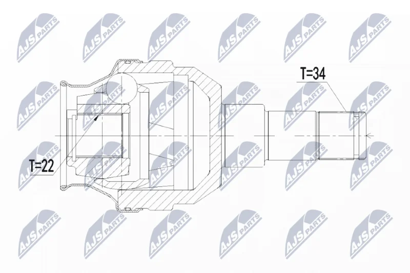 Komplet sklepov, pogonska gred NTY NPW-PL-052