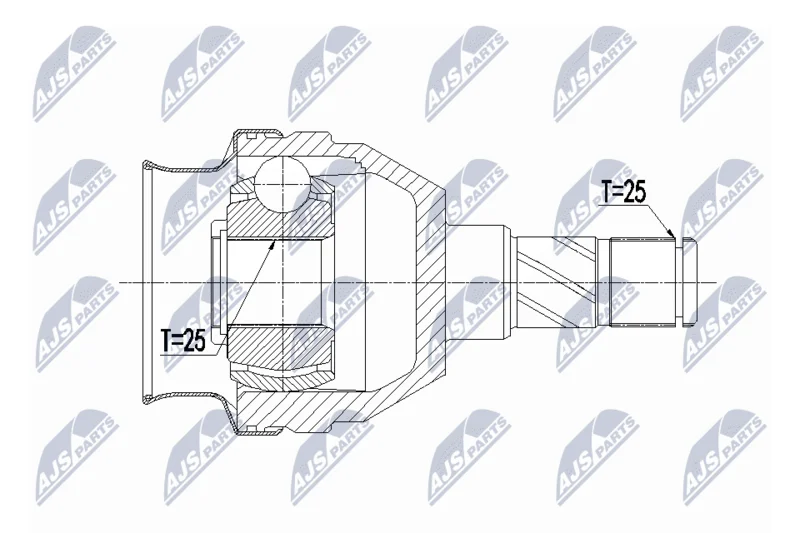 Komplet sklepov, pogonska gred NTY NPW-PL-066