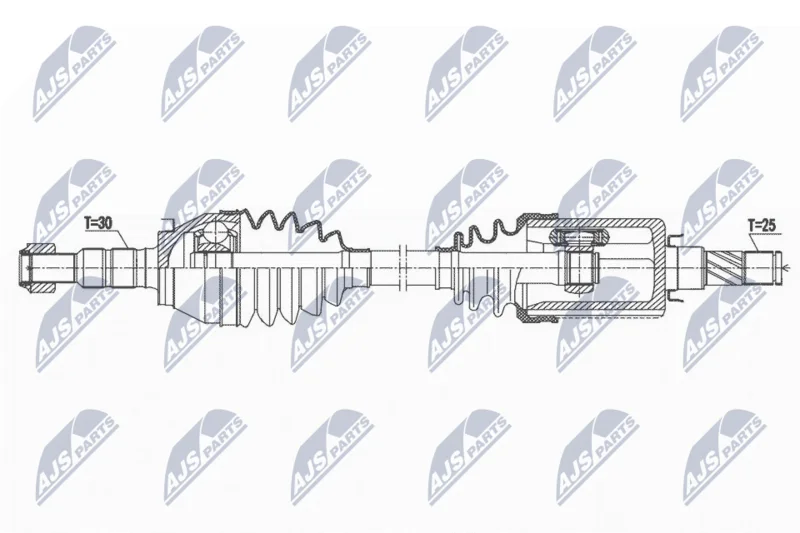 Drive Shaft NTY NPW-PL-117