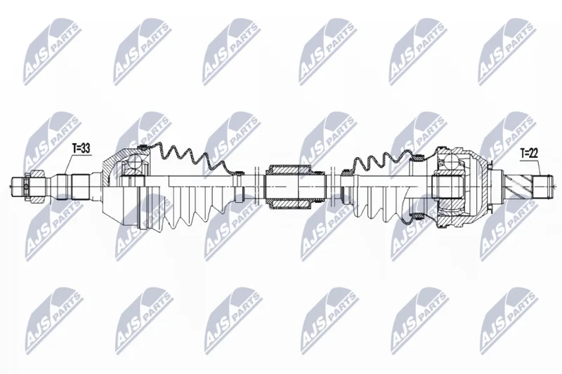 Drive Shaft NTY NPW-PL-125