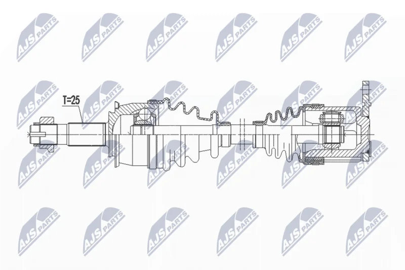 Drive Shaft NTY NPW-PL-137