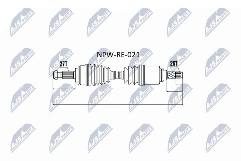 Pogonska gred NTY NPW-RE-021