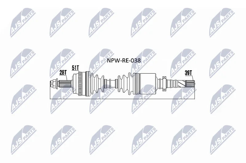 Pogonska gred NTY NPW-RE-038