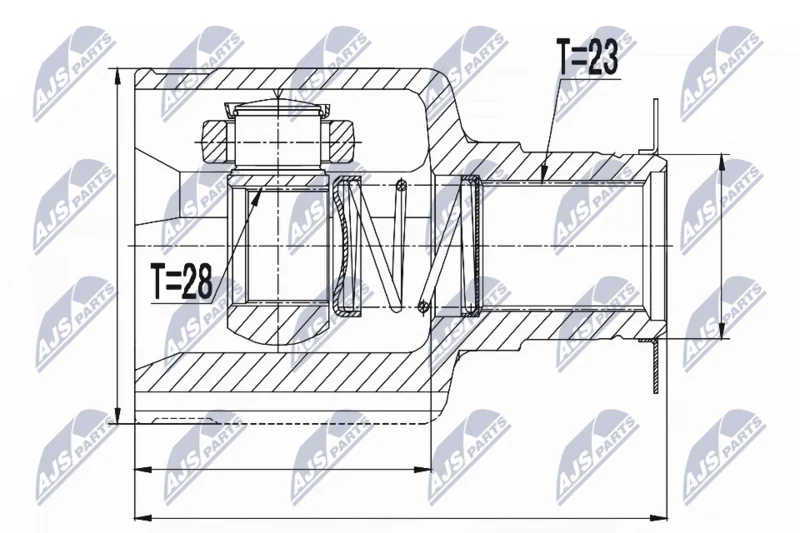 Komplet sklepov, pogonska gred NTY NPW-RE-055
