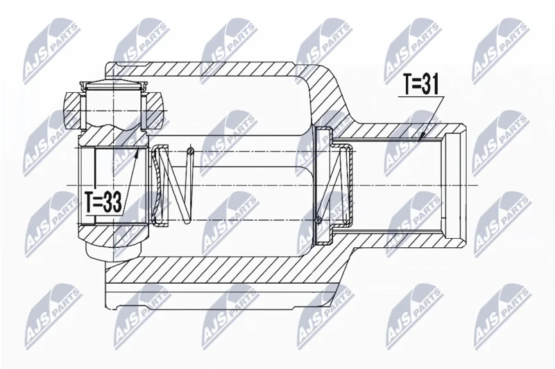 Komplet sklepov, pogonska gred NTY NPW-RE-060