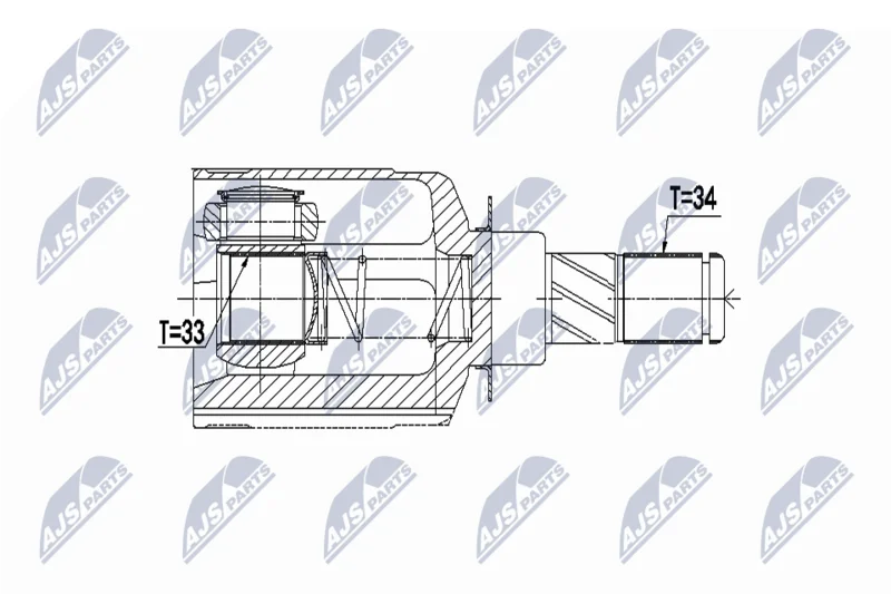 Komplet sklepov, pogonska gred NTY NPW-RE-062