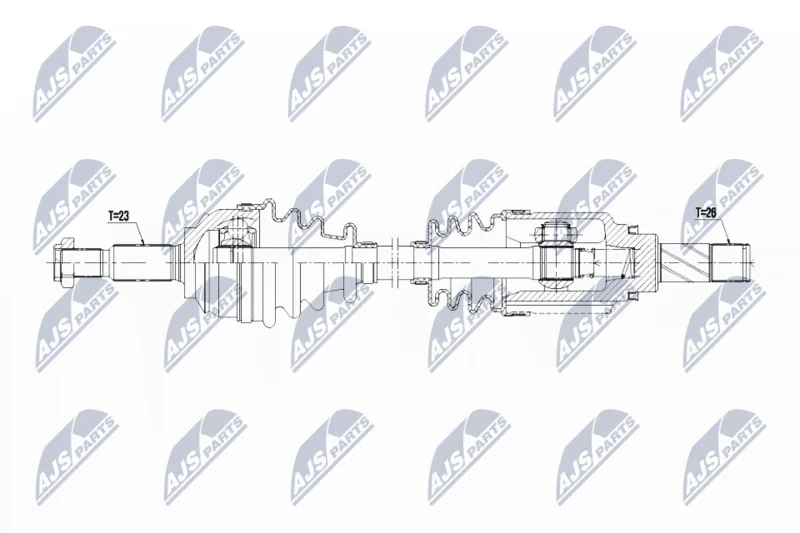 Pogonska gred NTY NPW-RE-063