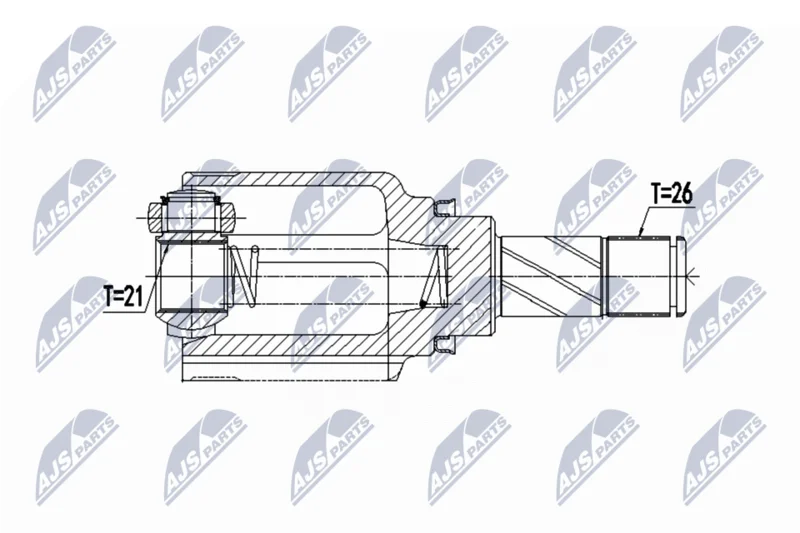 Komplet sklepov, pogonska gred NTY NPW-RE-064