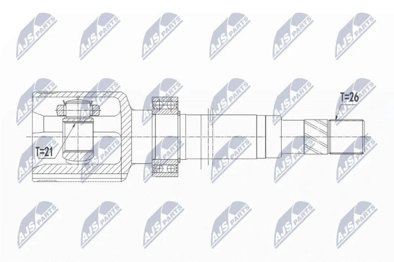Komplet sklepov, pogonska gred NTY NPW-RE-119