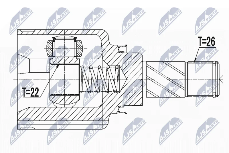 Komplet sklepov, pogonska gred NTY NPW-RE-123