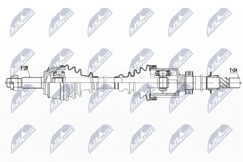 Pogonska gred NTY NPW-RE-126