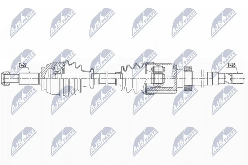 Pogonska gred NTY NPW-RE-160
