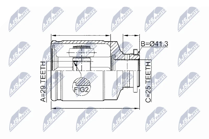 Komplet sklepov, pogonska gred NTY NPW-SB-011