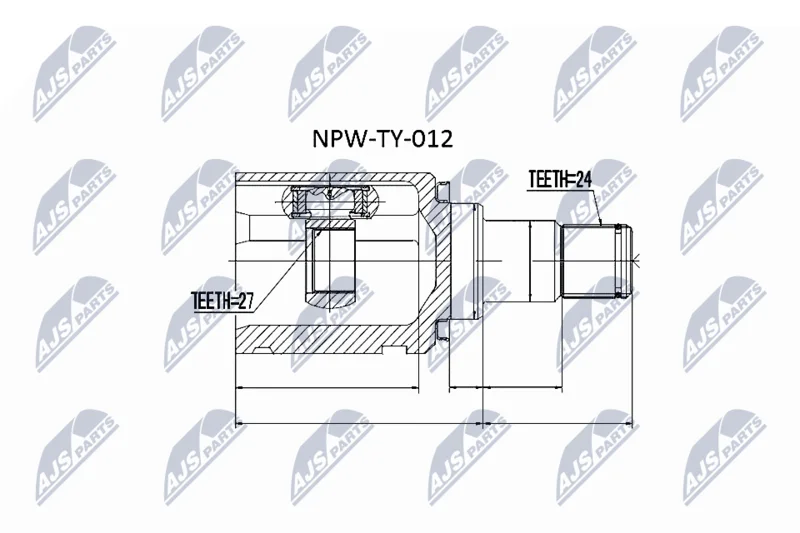 Komplet sklepov, pogonska gred NTY NPW-TY-012