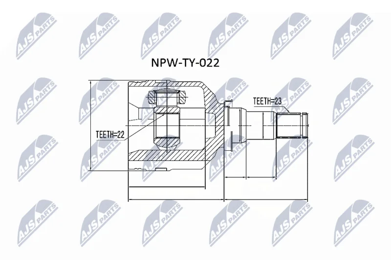 Komplet sklepov, pogonska gred NTY NPW-TY-022