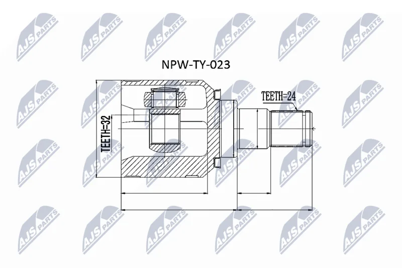 Komplet sklepov, pogonska gred NTY NPW-TY-023