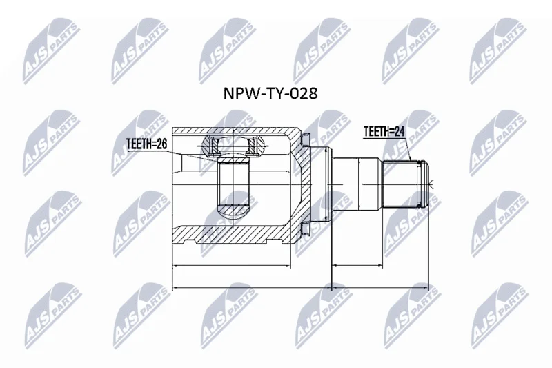 Komplet sklepov, pogonska gred NTY NPW-TY-028