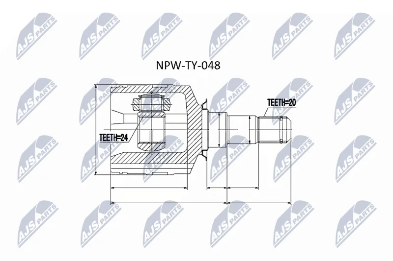 Komplet sklepov, pogonska gred NTY NPW-TY-048