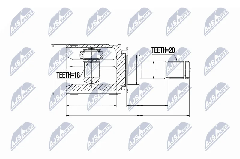 Komplet sklepov, pogonska gred NTY NPW-TY-052